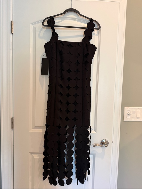 Hyacinth House Dresses & Skirts - Women's Black Multi Circle Mercedes Midi Dress